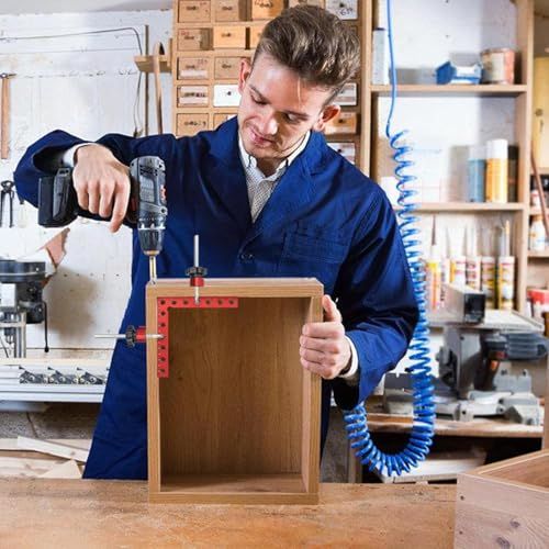 コーナークランプ 木工用 90度クランプ 直角クランプ 4個セット 5.5インチ アルミ製 ポジショニングスクエア L字固定ブロック CNC加工 高精度±0.5° DIY工具 写真フレーム・キャビネット・引き出し組立用ym
