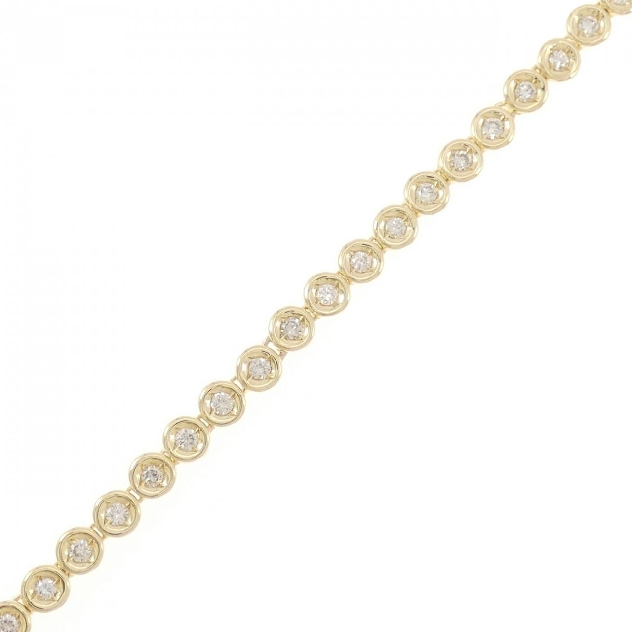 K18YG ダイヤモンド ブレスレット 1.00CT