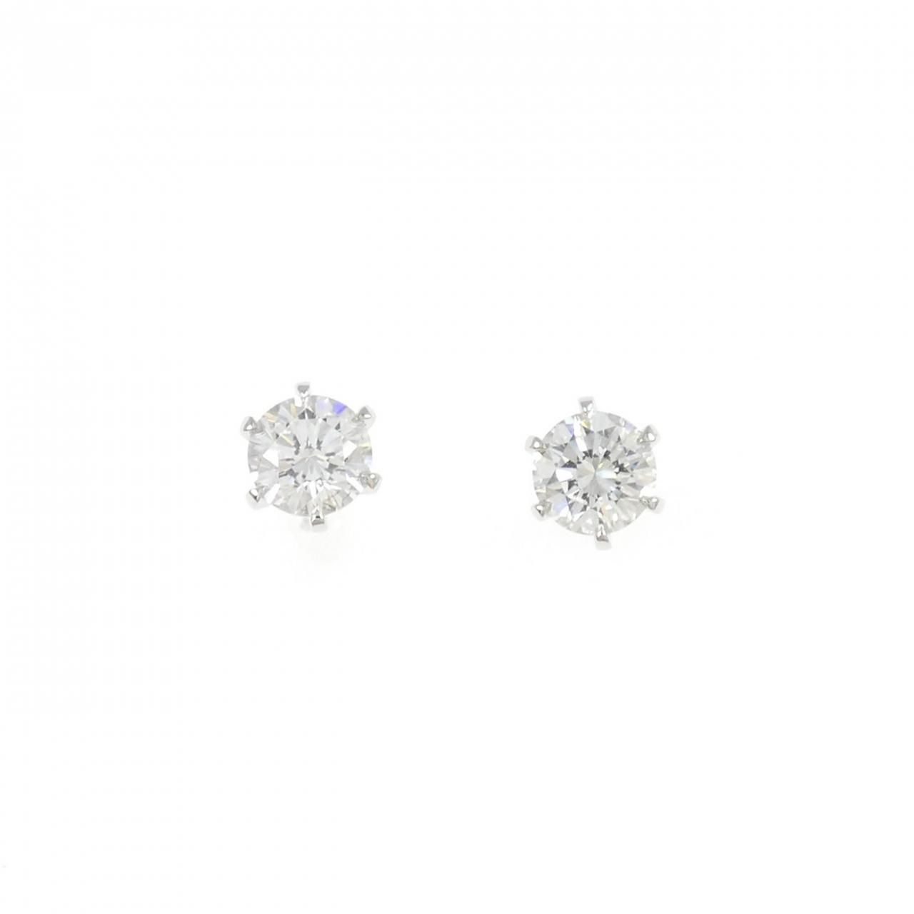 【リメイク】PT900/ST ダイヤモンド ピアス 0.302CT 0.315CT D-E VS1 VG 93,830円