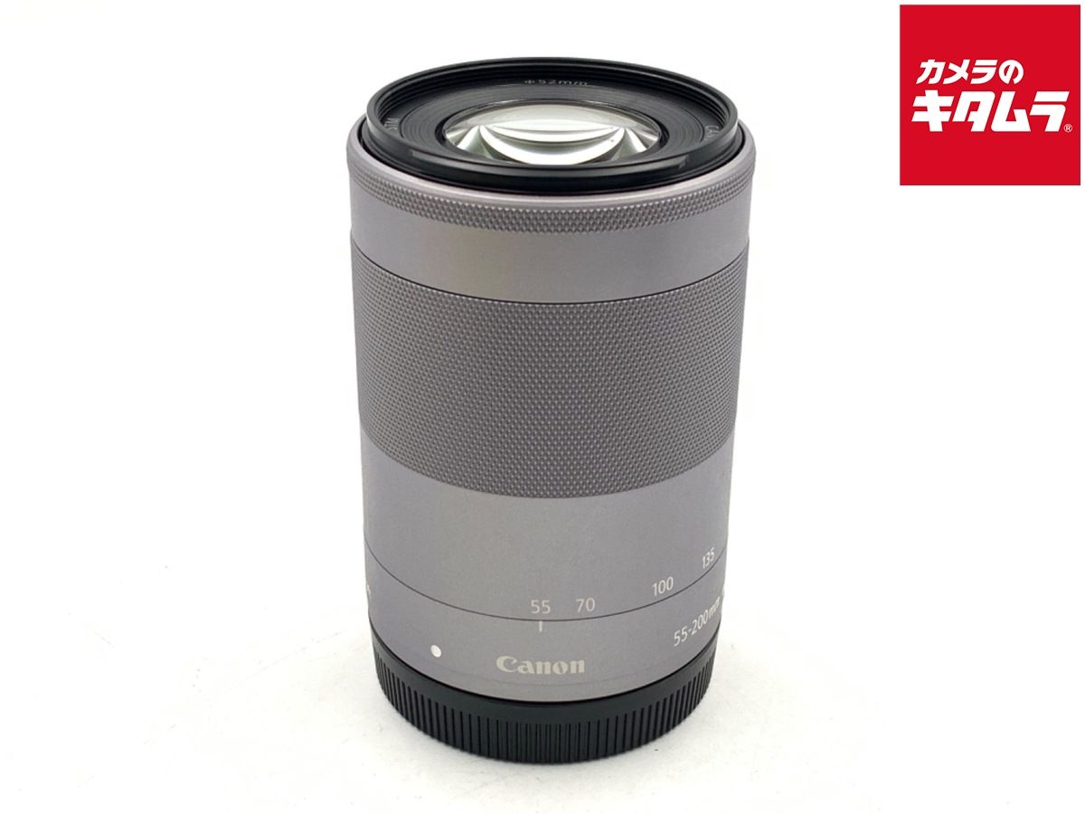 【中古】 【良品】 キヤノン EF-M55-200mm F4.5-6.3 IS STM シルバー
