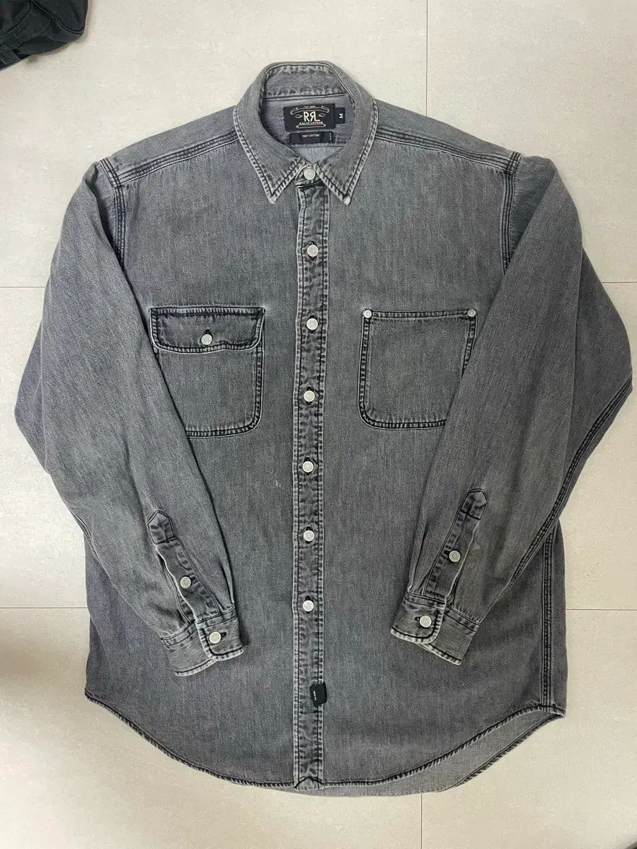 RRL ブラックデニム ウォーク シャツ M (90s) 29,770円