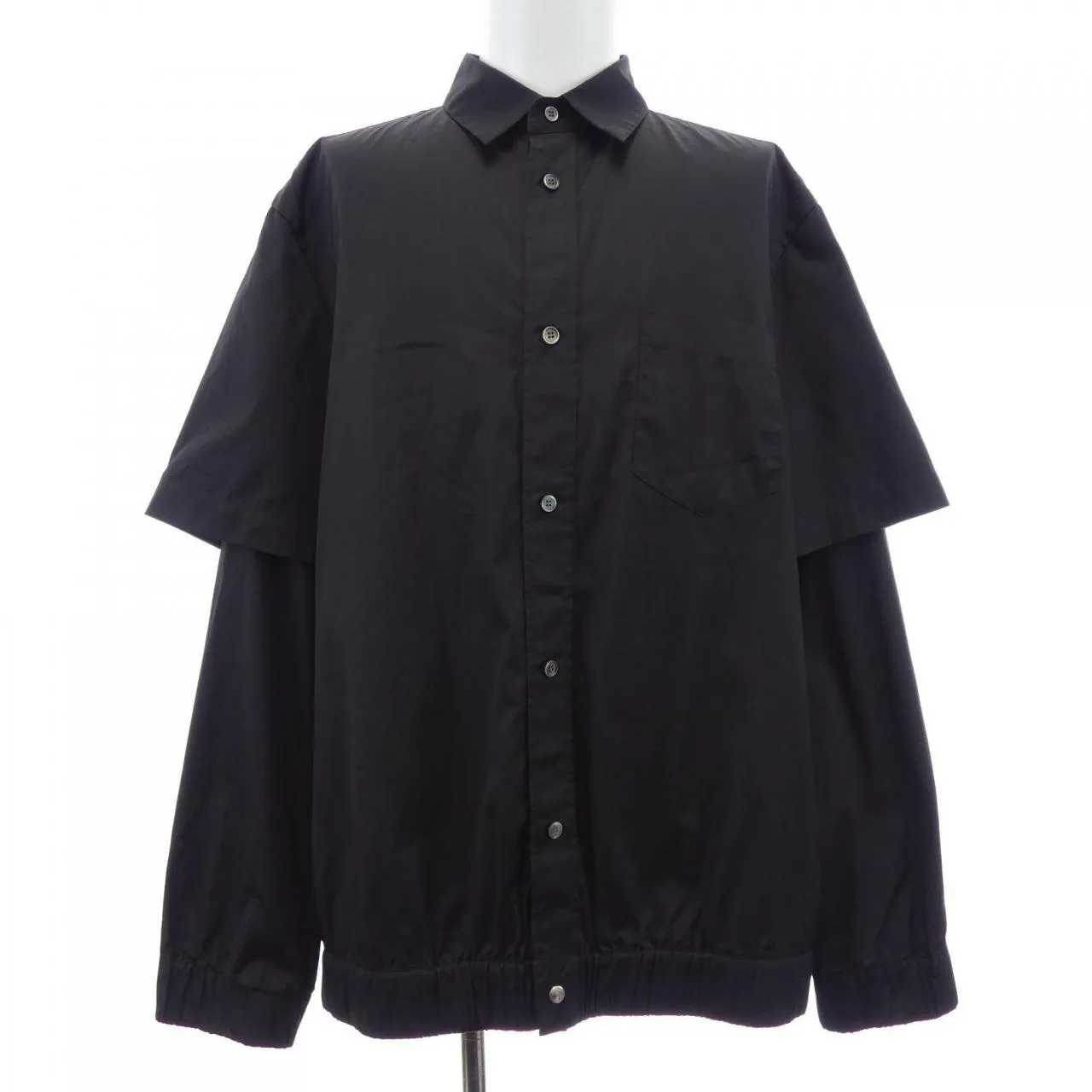 sacai サカイ カジュアルシャツ L 黒 【古着】【中古】【送料無料】 サカイ SACAI 24-03465M シャツ(やや傷や汚れあり) 中古・真贋鑑定済み