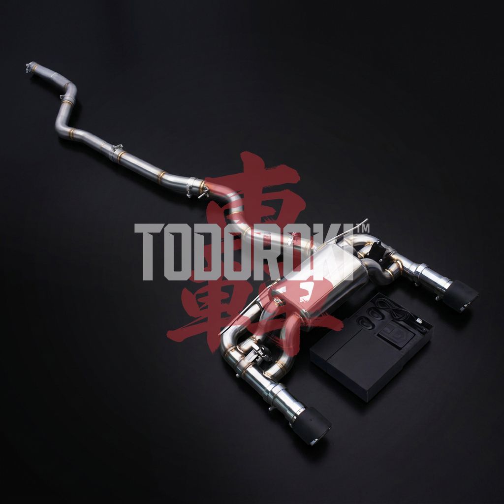  F22 M240i用 ワンオフ可変バルブ式ステンレスマフラー TODOROKI VALVE RS ワンオフ 可変バルブマフラー｜BMW M240i F22（B58