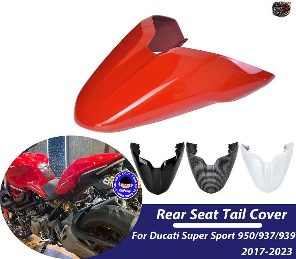 DUCATI SUPERSPORT 950 939 937 2017-2024 2023用リアシートテールカバーフェアリングカウルオートバイパッセンジャーシートカウルアクセサ