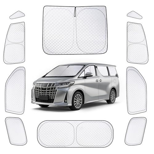 ZATOOTO 車 サンシェード トヨタ アルファード 30系 2015年~2023 ALPHARD 30系専用 10枚セット カーテン 車用 サンシェード 断熱 遮光シェード 全窓目隠し 車窓日よけ 車中泊グッズ アウトドア 日除け 防災 cd372075