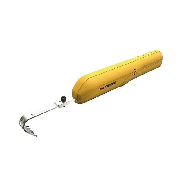 ムサシ 純正品 電動 除草機 充電式 除草バイブレーターミニ 雑草を根こそぎ抜く 充電式 草取り機 振動式 ブレード幅30mm 安全設計 軽量700g 連続使用50分 家庭用 草むしり 便利グッズ WE-730e