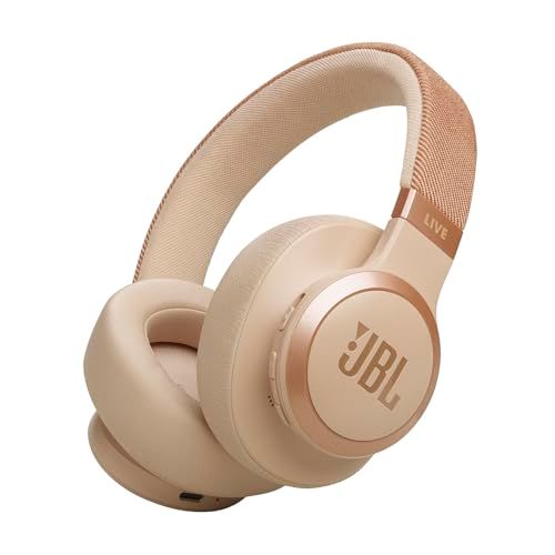 JBL LIVE 770 NC スタイル/デザイン/ハイブリッドノイズキャンセリング/Bluetooth対応/マルチポイント/オーバーイヤーヘッドホン/サンドストーン/JBLLIVE770NCSAT送料無料