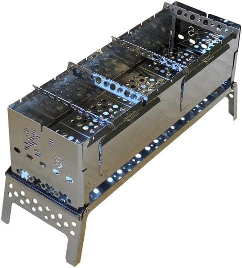 笑's (ショウズ) コンパクト焚き火グリル B-?-DUO SHO-009-00,焚火台, バーベキュー, BBQ, コンロ, 折りたたみ式, コンパクト収納, 日本製, 工場直売, FACTRY PRIDE送料無料