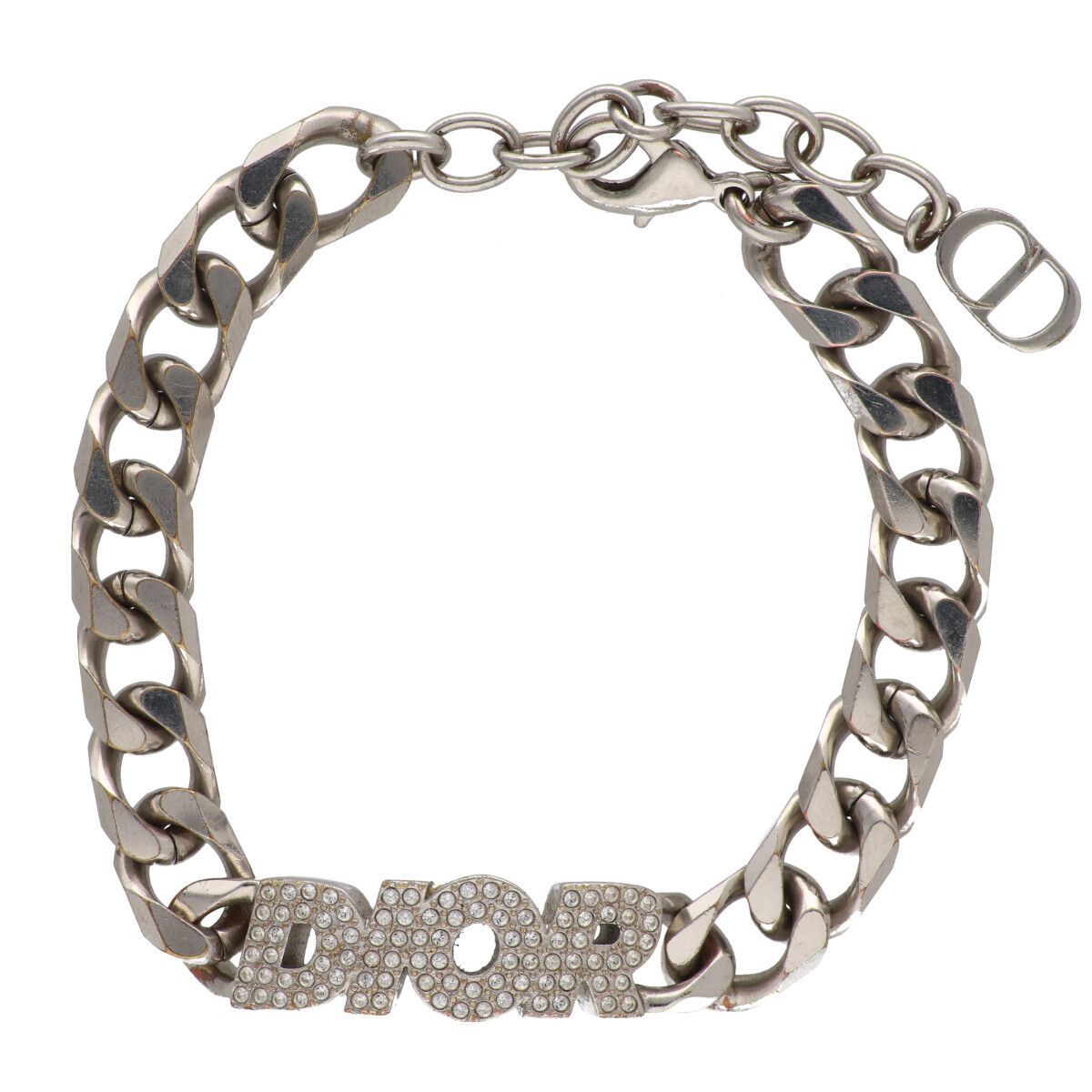 デォール　ブレスレット 中古】Dior ディオール ITALIC チェーンリンク ブレスレット シルバー