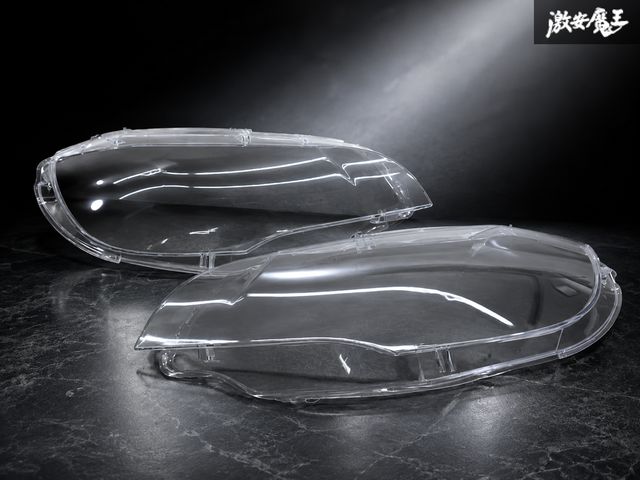 【未使用】社外 BMW E71 X6 ヘッドライト ヘッドランプ リペアレンズ レンズ 左右セット 左右 XCVERT00 即納 棚