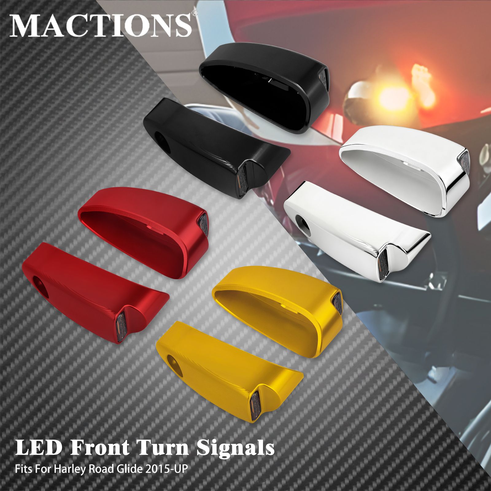 ハーレー FLTRX/FLTRXS 用 LED フロントインジケーターライト 2015-2023 10,494円
