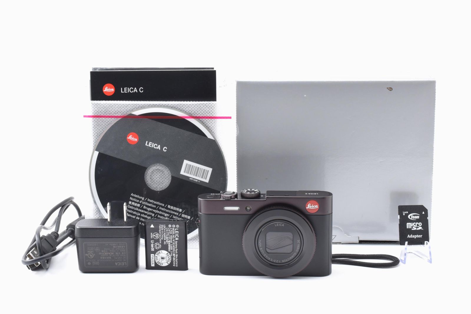 ■ほぼ新品■ LEICA ライカ C Typ 112 ダークレッド コンデジ #G025