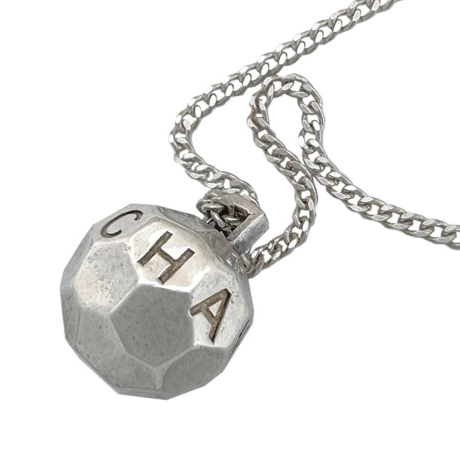 CHANEL　シャネル　ネックレス　925　sterling　ミラーボール　ロゴ　ヴィンテージ　オールド　喜平　希少　レア