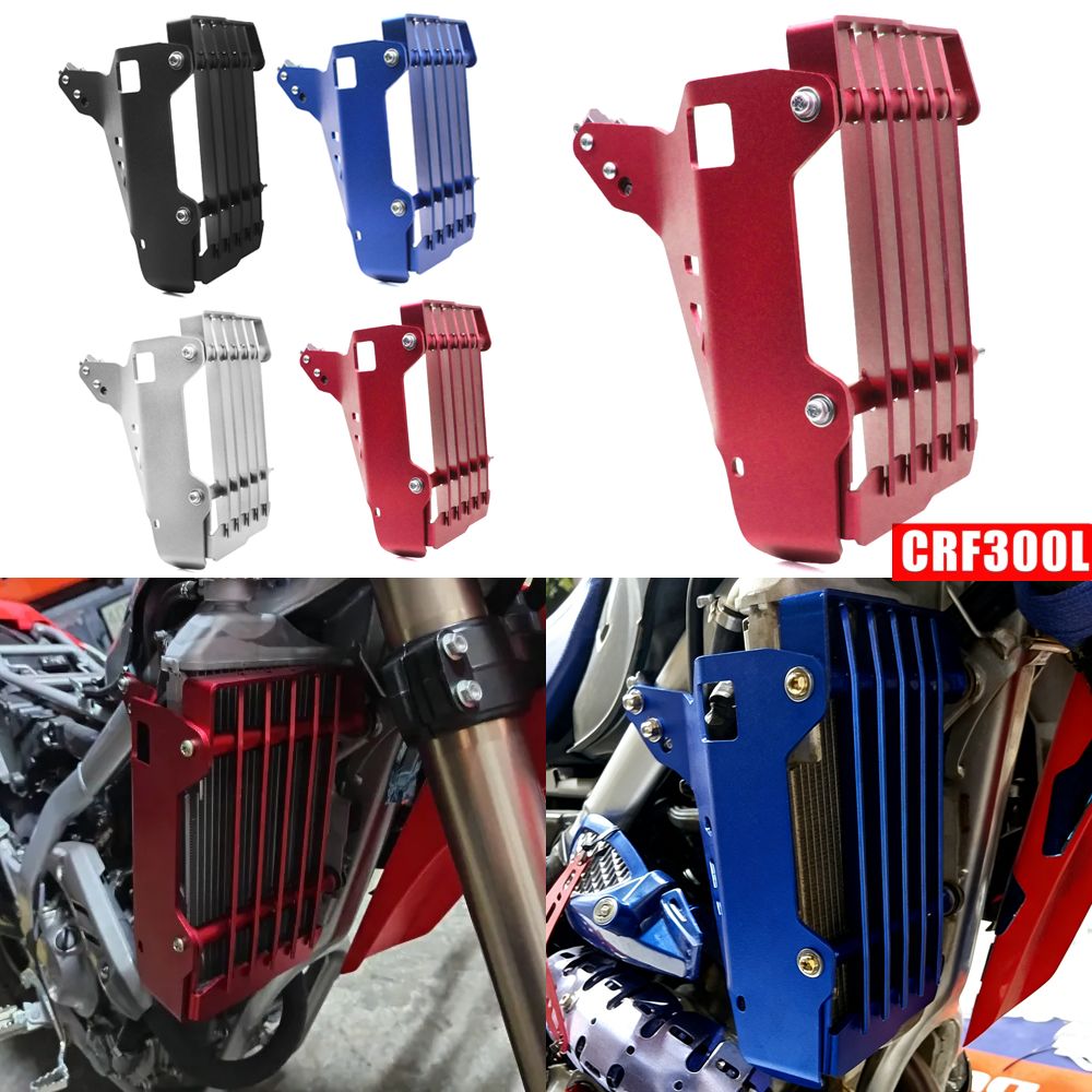 ホンダ CRF300L 用 アルミフロントサイドウォータータンクラジエーターガード