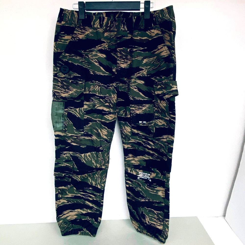 03w28287 Aape A Bathing Ape エーエイプ アベイシングエイプ タイガーカモ柄カーゴパンツ 迷彩 カモフラ サイズXL メンズ ストリート ボトムス