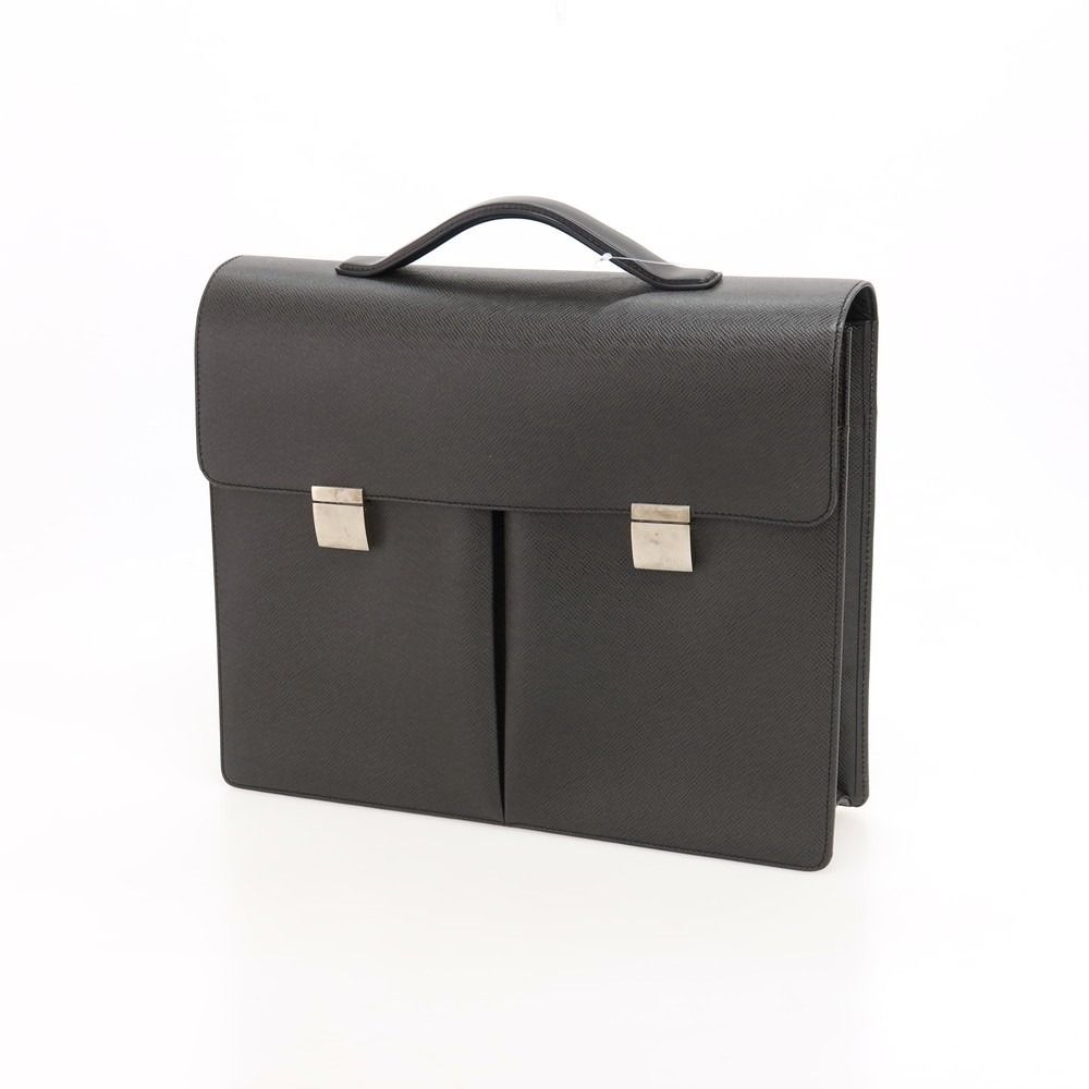 【中古】ルイ ヴィトン LOUIS VUITTON タイガ カザン アルドワーズ M81020 レザー ブリーフケース ブラック【WxH31.5xD9】【メンズ】