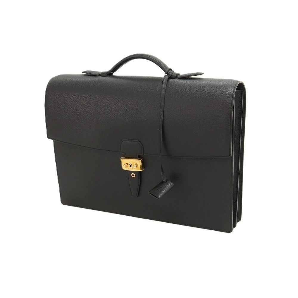 【中古】ジェイエムウエストン J.M WESTON レザー ブリーフケース ブラック【WxH30xD7】【メンズ】 97,103円