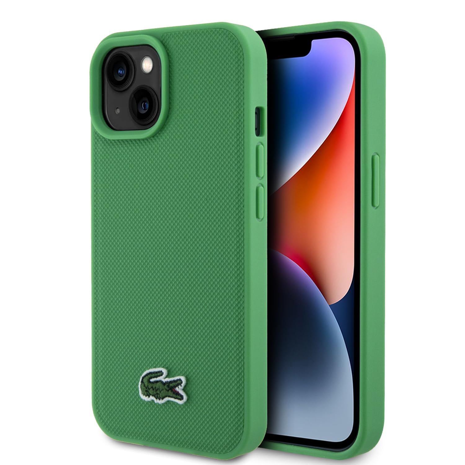 LACOSTE iPhone 15用ケース ハードケース（PU）MagSafe対応｜アイコニック プチピケ グリーン 6,409円