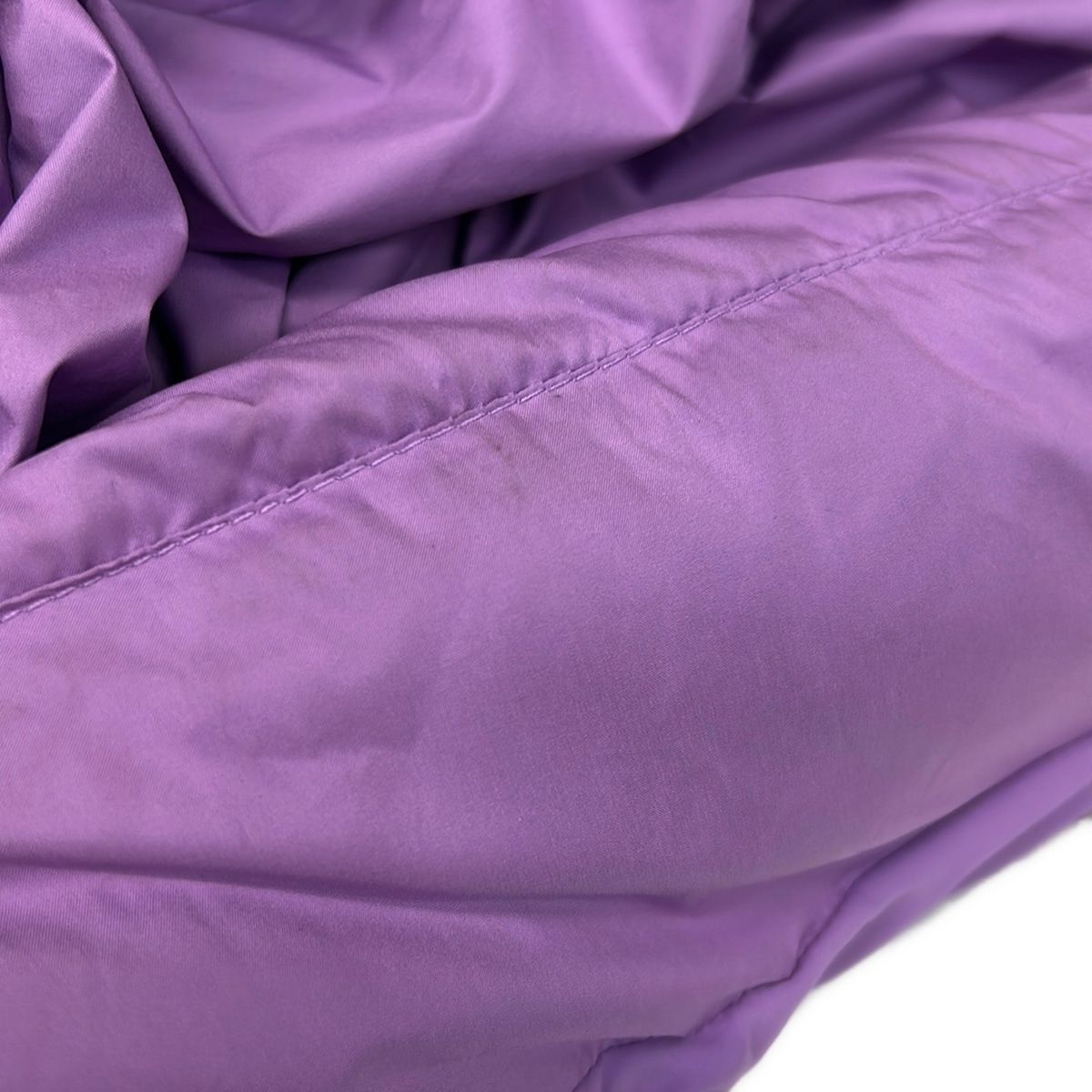 lululemon(ルルレモン) ダウンベスト サイズ4 XL レディース - パープル ショート丈/フード着脱可/秋/冬