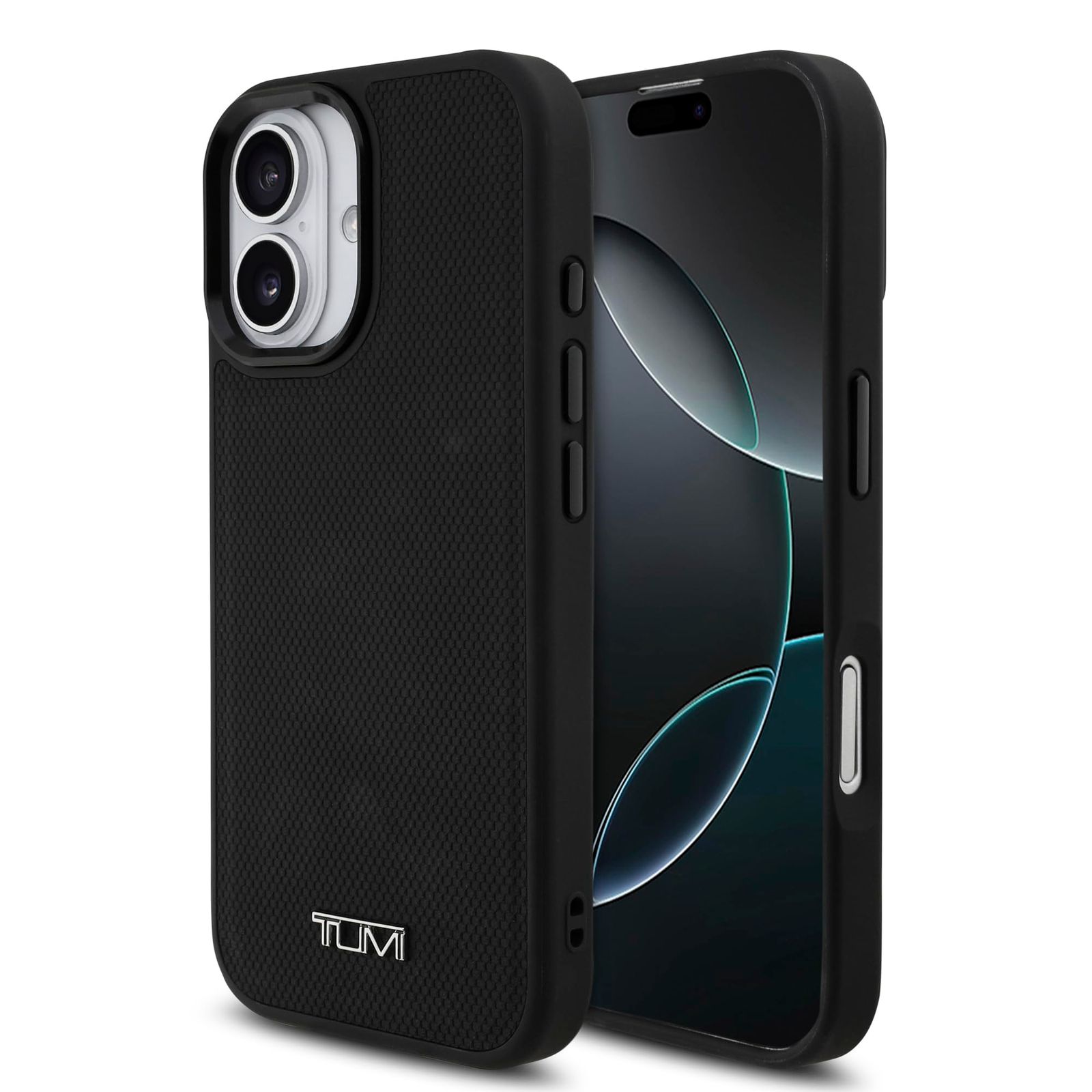TUMI iPhone 17用ケース エンボス加工 MagSafe対応 高級レザー ビジネス向け 衝撃保護 ブラック｜正規品保証