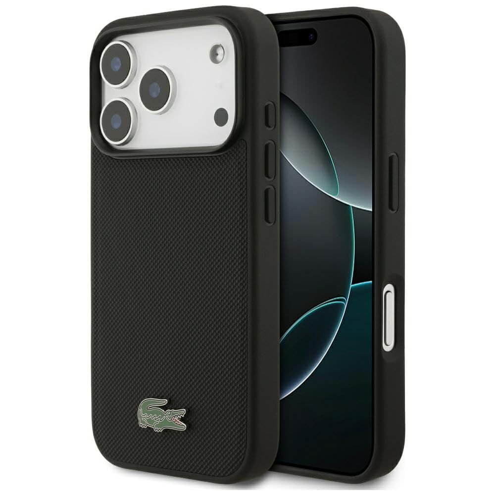 LACOSTE 正規品 iPhone 17 Pro ケース MagSafe対応 超軽量 耐衝撃 指紋防止 ポリ塩化ビニルラッカー ブラック 6,921円