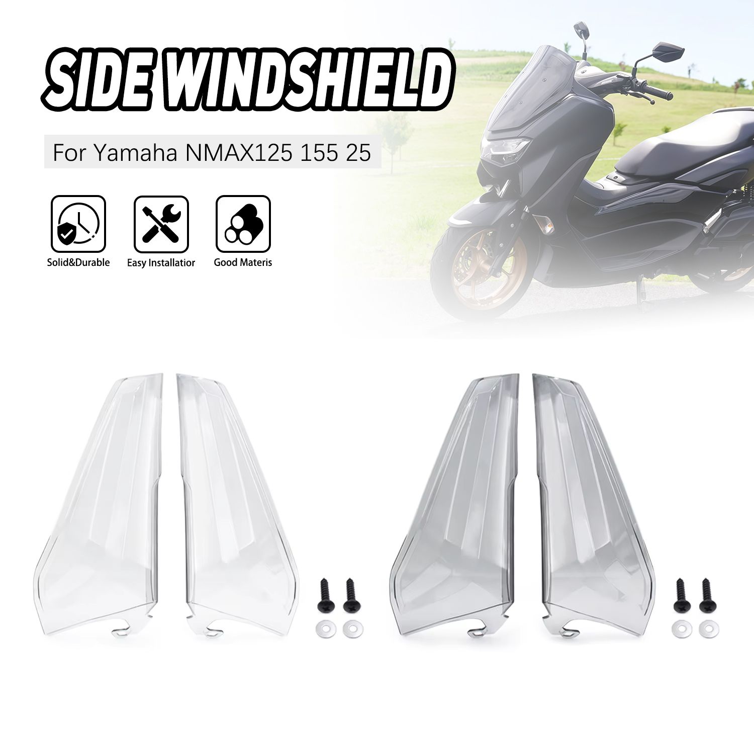 ヤマハ NMAX125/155 V3 2025 用 レッグプロテクター サイドフェアリング
