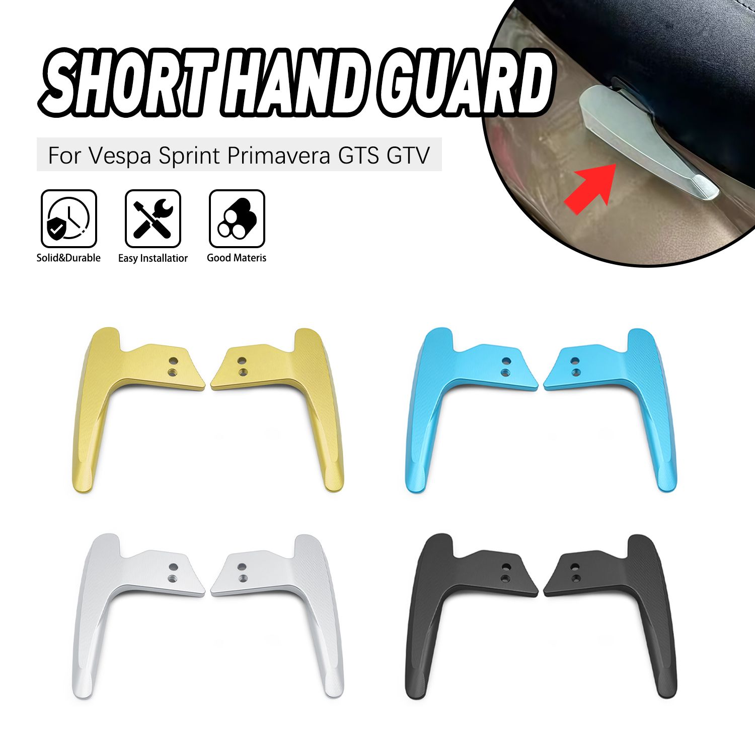 VESPA SPRINT/PRIMAVERA/GTS/GTV 用 CNC リアアームレスト ハンドレール 6,610円