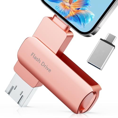 【2026新登場 アプリ不要】USBメモリ 512GB ４in1 高速 Phone usbメモリー 写真保存 回転式 iOS/Type-C/USB フラッシュメモリ 大容量 usb データ スマホ バックアップ Pad/PC/Macbook/Androidym 7,308円
