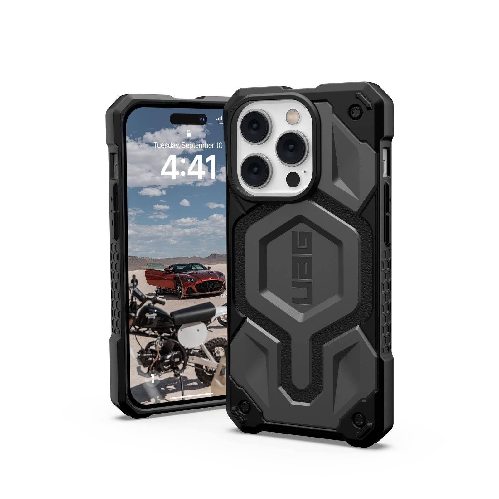 URBAN ARMOR GEAR iPhone 14 Pro (6.1) 2022対応 耐衝撃ケース MagSafe対応 MONARCH PRO シルバー 【日本正規代理店品】 UAG-IPH22MB-PMS-SV