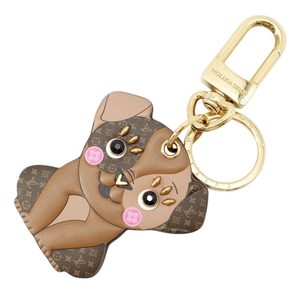 ルイヴィトン バッグチャーム モノグラム ポルトクレ・LVパピー M80242 LOUIS VUITTON キーホルダー イヌ 38,870円