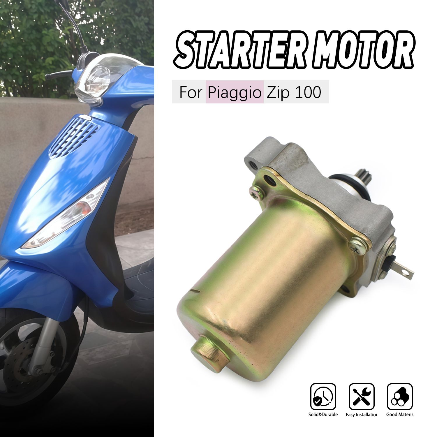 ピアジオ ジップ100 2006-2010 用 スターターモーター バイク用アクセサリー 9,210円