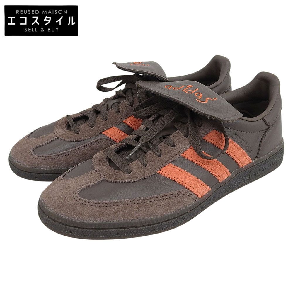 adidas　アディダス　美品 SHUKYU E-WAX Handball Spezial レザー スニーカー シューズ メンズ ブラウン 27.5cm HP6694　9 1/2(US)