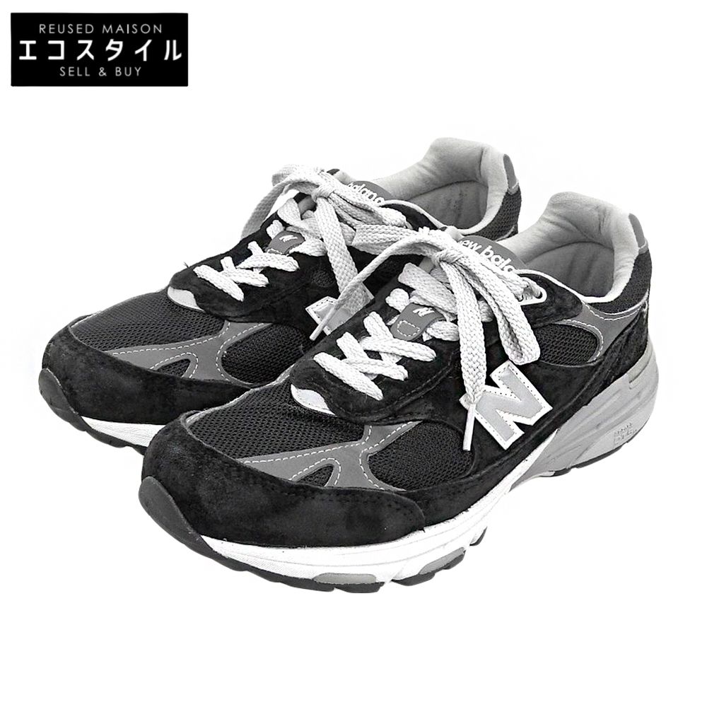NEW BALANCE　ニューバランス　ローカットスニーカー シューズ メンズ スエード ブラック 26.5cm MR993BK USA製　8 1/2(US)
