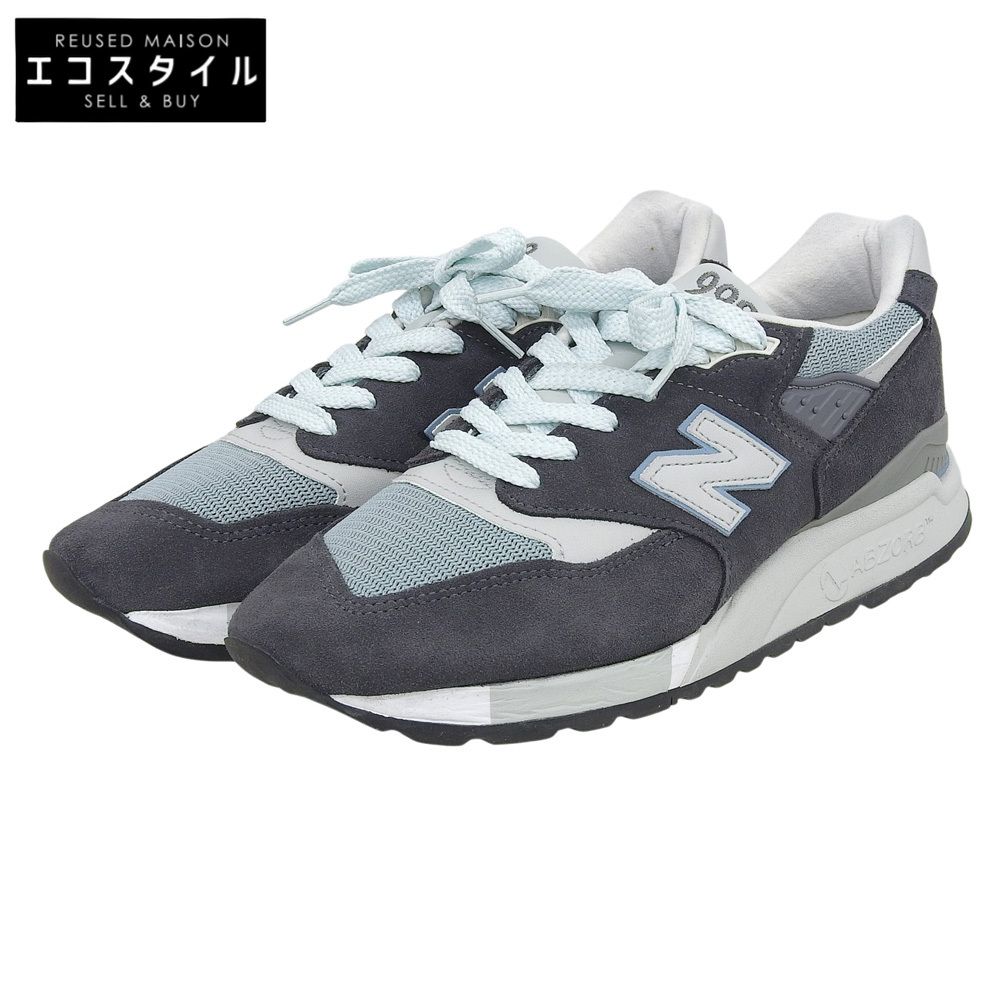 NEW BALANCE　ニューバランス　美品 スニーカー シューズ メンズ チャコールグレー 26cm M998KT 20年製　26