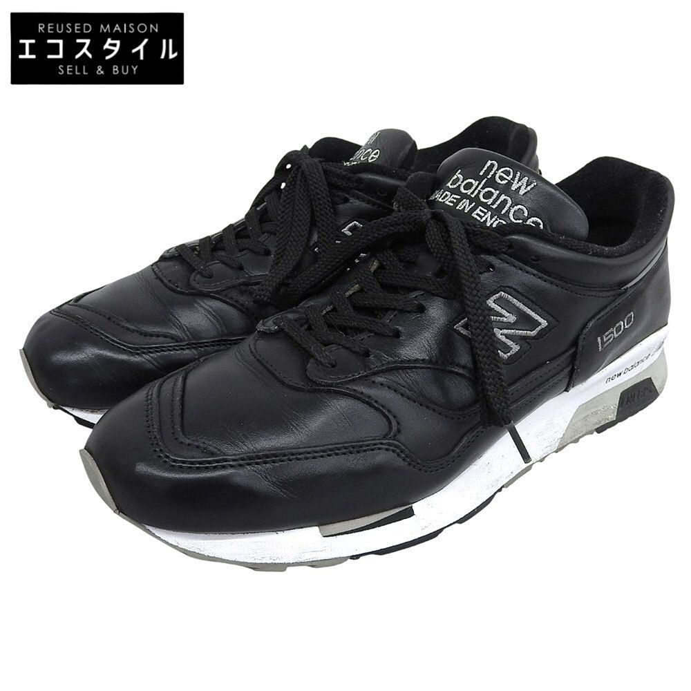 NEW BALANCE　ニューバランス　レザー スニーカー シューズ メンズ ブラック 28.5cm M1500BK UK製　10 1/2(US)