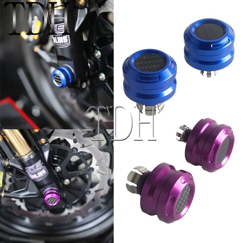 ハーレー用 フロントフォークアクスルナットキャップボルト 121/117 CVO対応