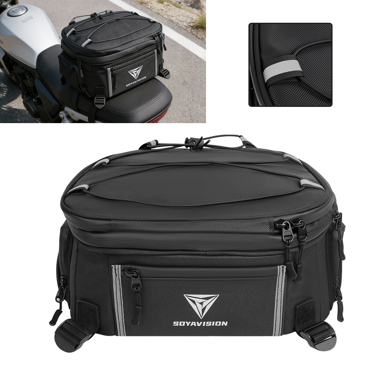 BMW R1300GS/R1200GS/R1250GS 用 防水テールバッグ 18L 高容量
