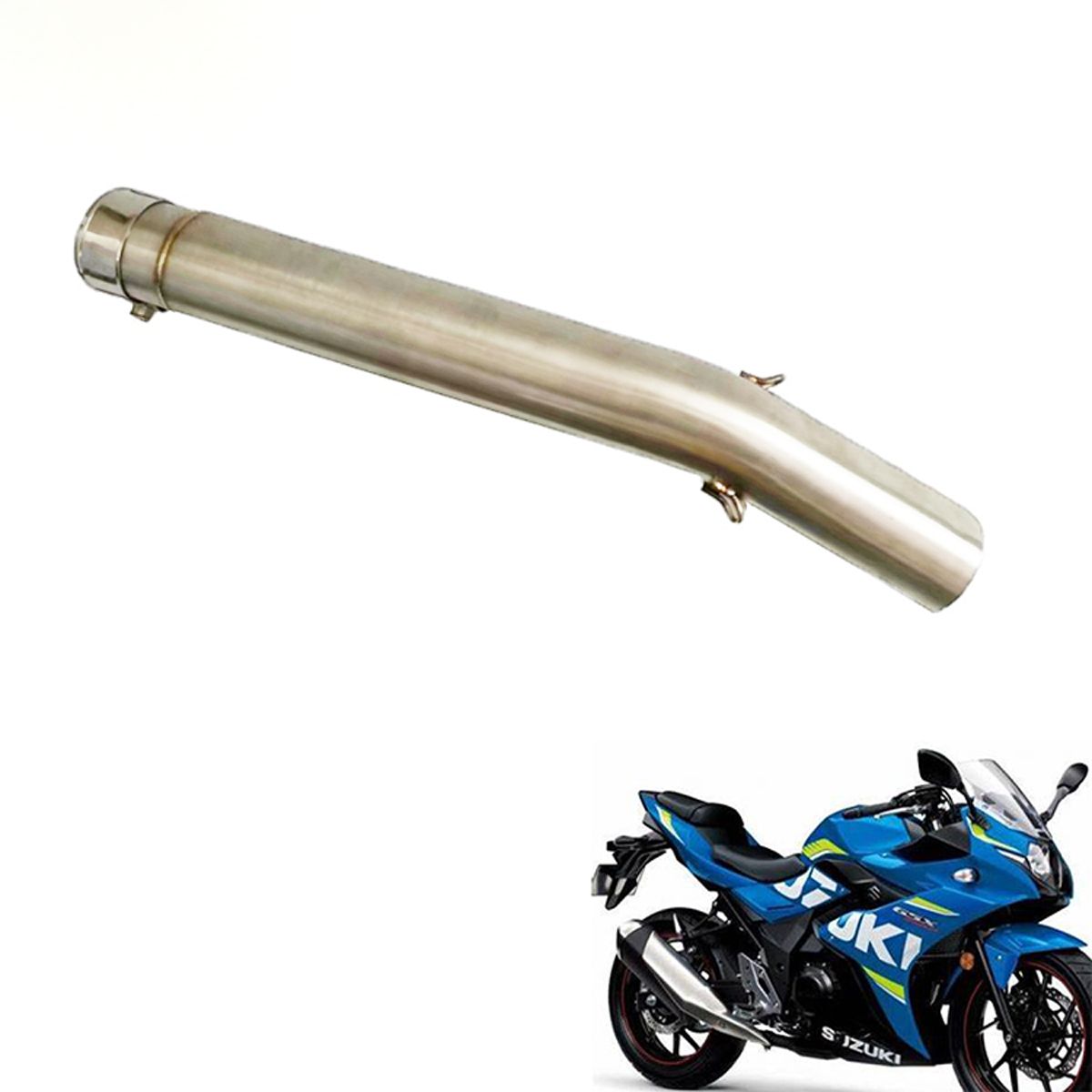 スズキ GSX-R1000 K5/K6 2005-2006 用 排気ミッドベンド接続パイプ