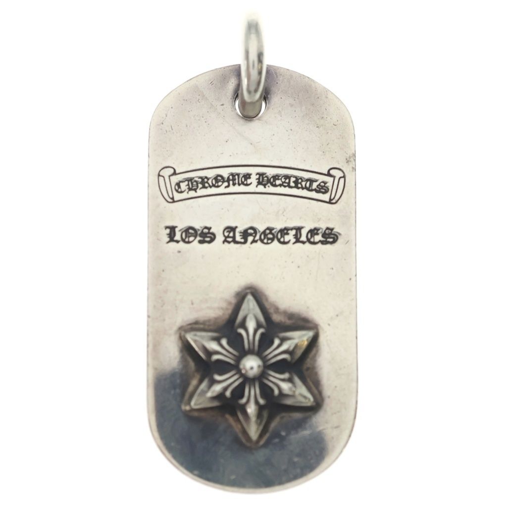 CHROME HEARTS (クロムハーツ) RAISED STAR DOGTAG LA レイズドスター