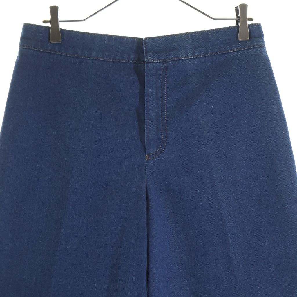 STELLA McCARTNEY (ステラマッカートニー) ファラベラ バックステッチデザイン ジップフライ ハーフバギーデニムパンツ ショーツ レディース インディゴ 380472 SEH56