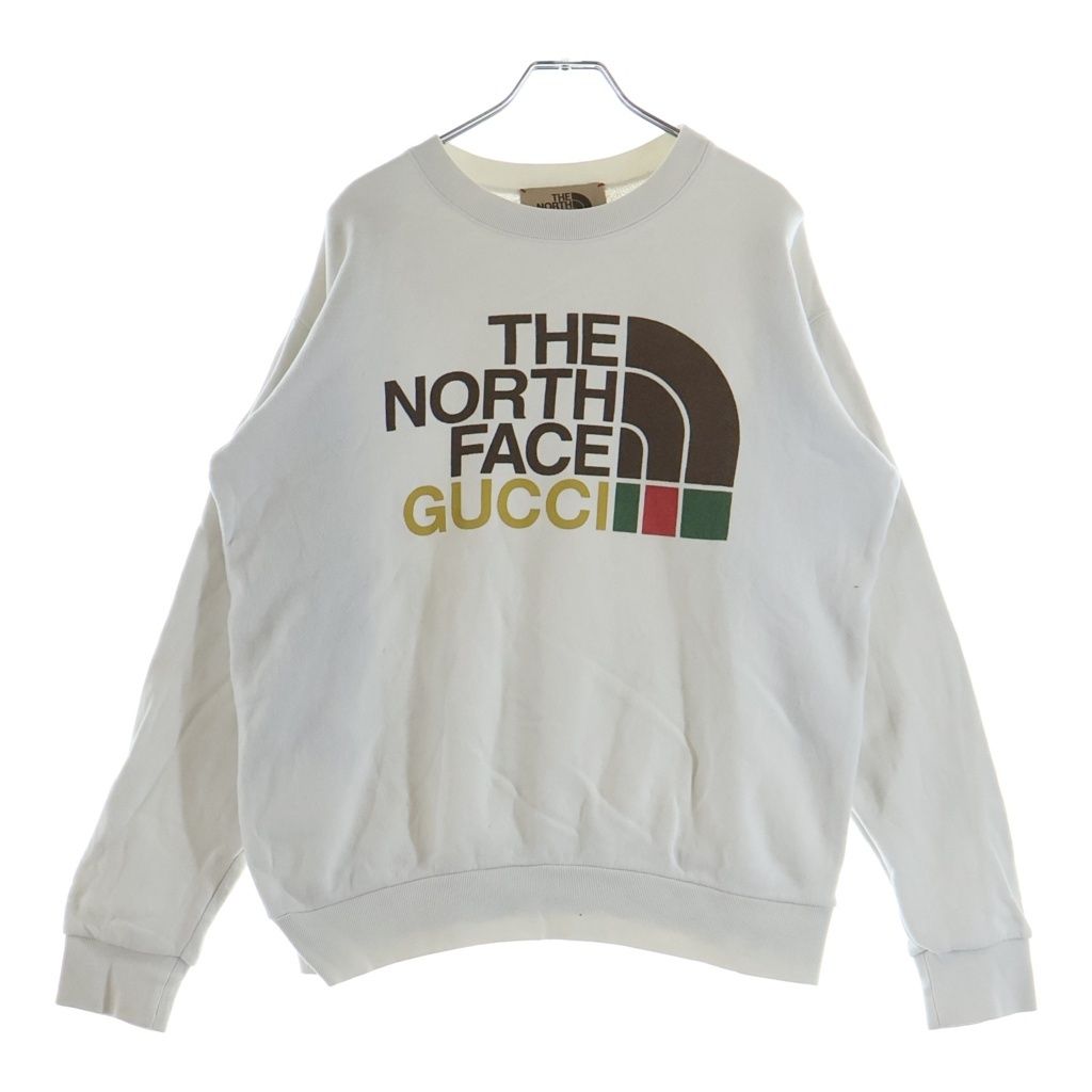 GUCCI (グッチ) ×THE NORTH FACE クルーネック スウェットトレーナー ホワイト 617964 XJDBY