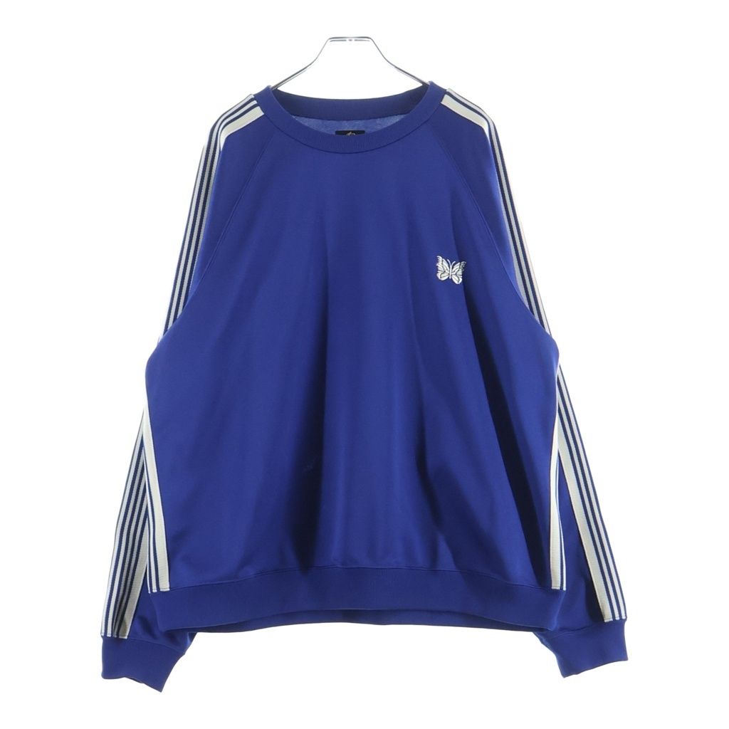 Needles (ニードルス) 24SS Track Crew Neck Shirt クルーネック スウェットトレーナー ブルー OT227