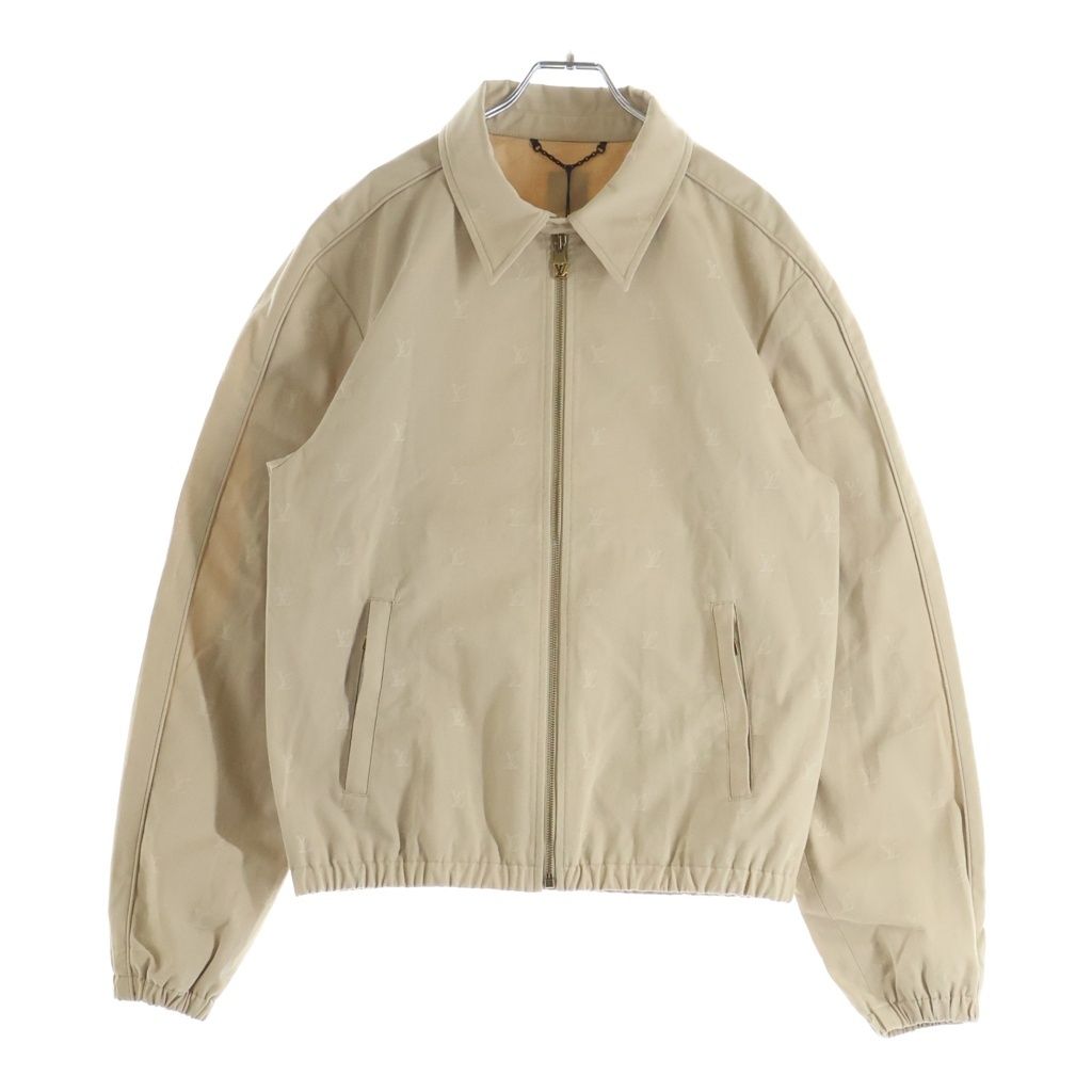 LOUIS VUITTON (ルイヴィトン) 24AW LVロゴ ジャガード ジップアップジャケット ベージュ RM242MQ KKA HRB41W