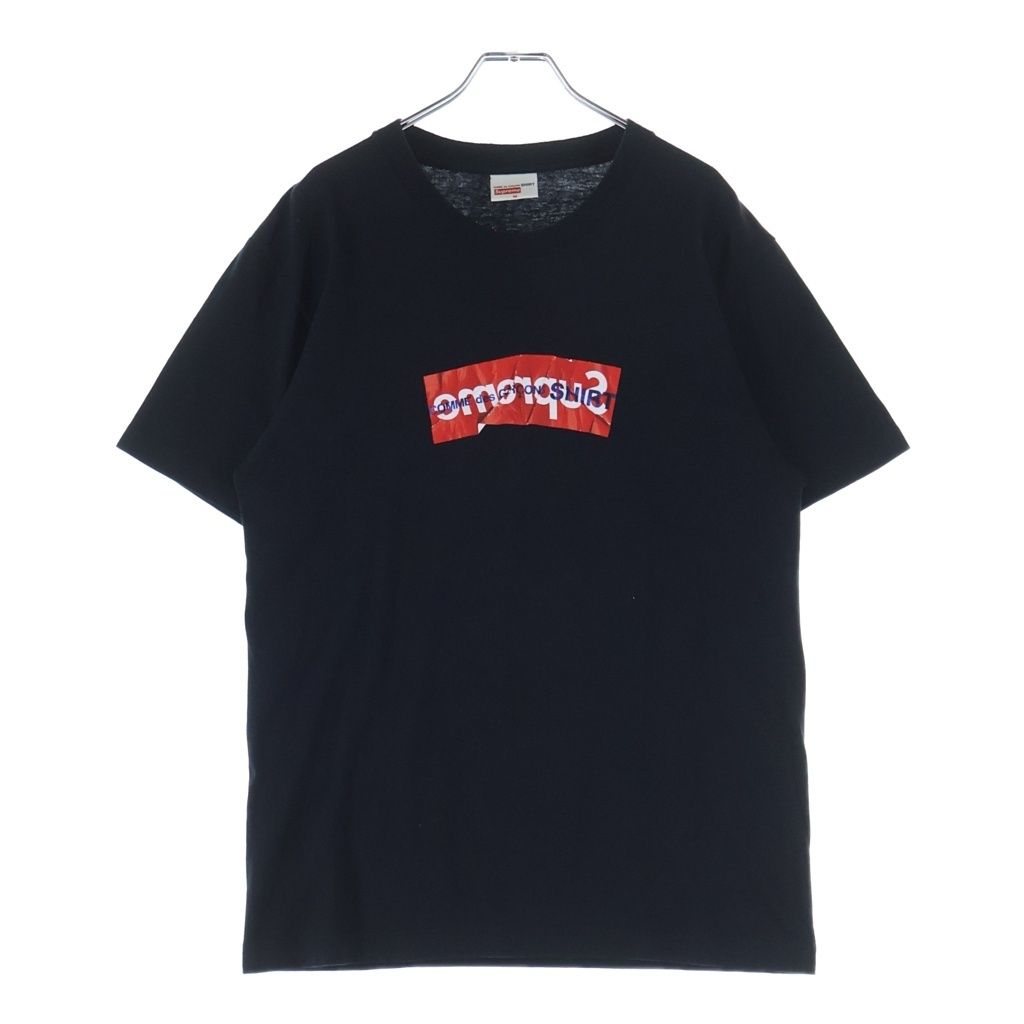 SUPREME (シュプリーム) 17SS ×COMME des GARCONS Box Logo Tee ボックスロゴ Tシャツ カットソー ブラック