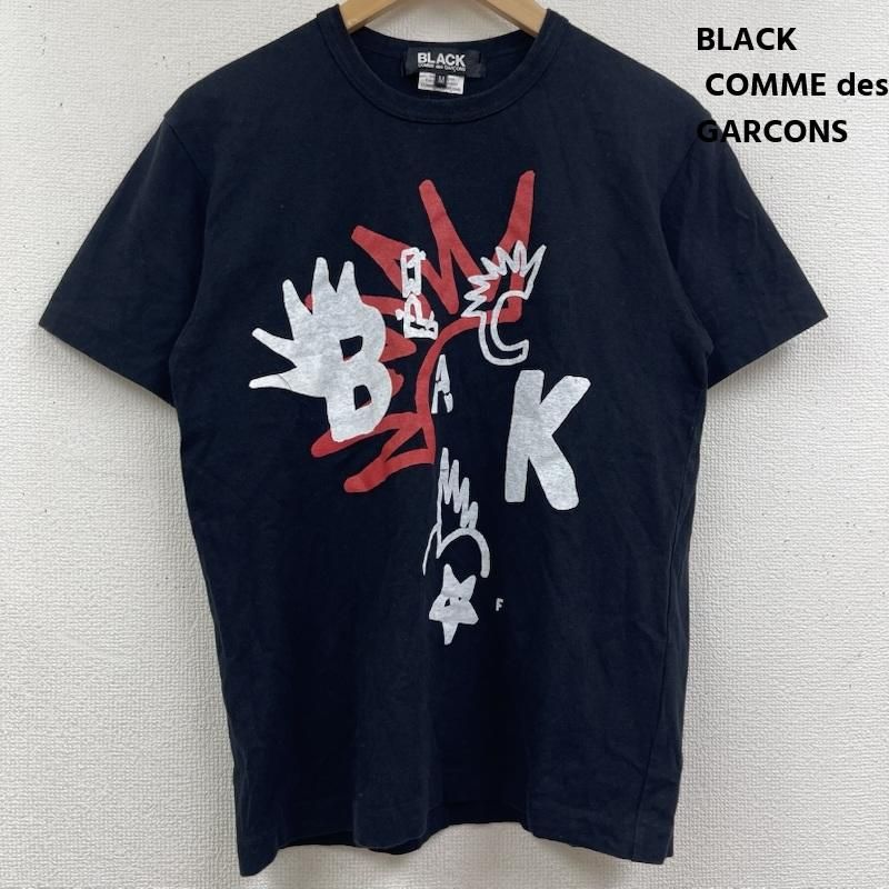 ブラックコムデギャルソン 16ss Filip Pagowskiv フィリップ・パゴウスキー コラボ プリント Tシャツ メンズ M ISItems【USED】【古着】【中古】50164565