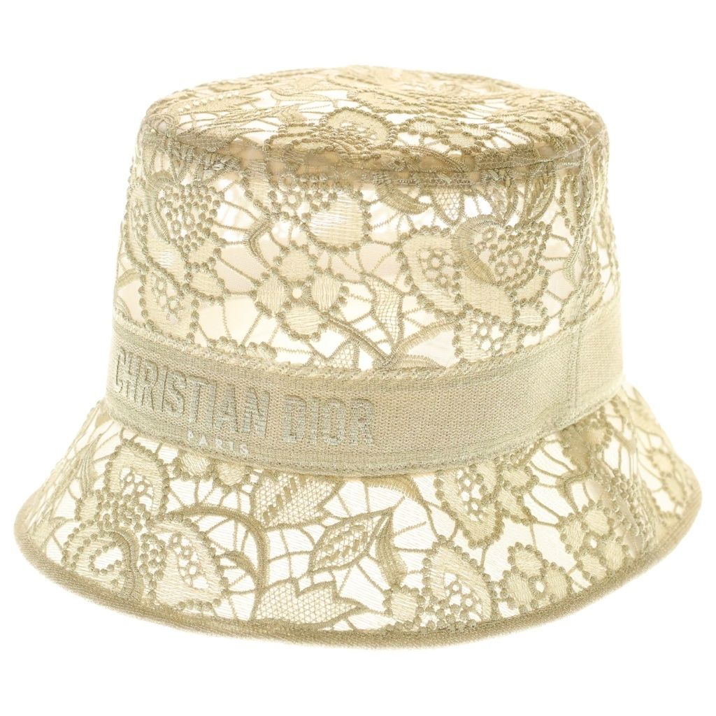 Christian Dior (クリスチャンディオール) D-Lace OR D-BOBBY レース バケットハット 帽子 ゴールド 32DBM923X150 36,394円