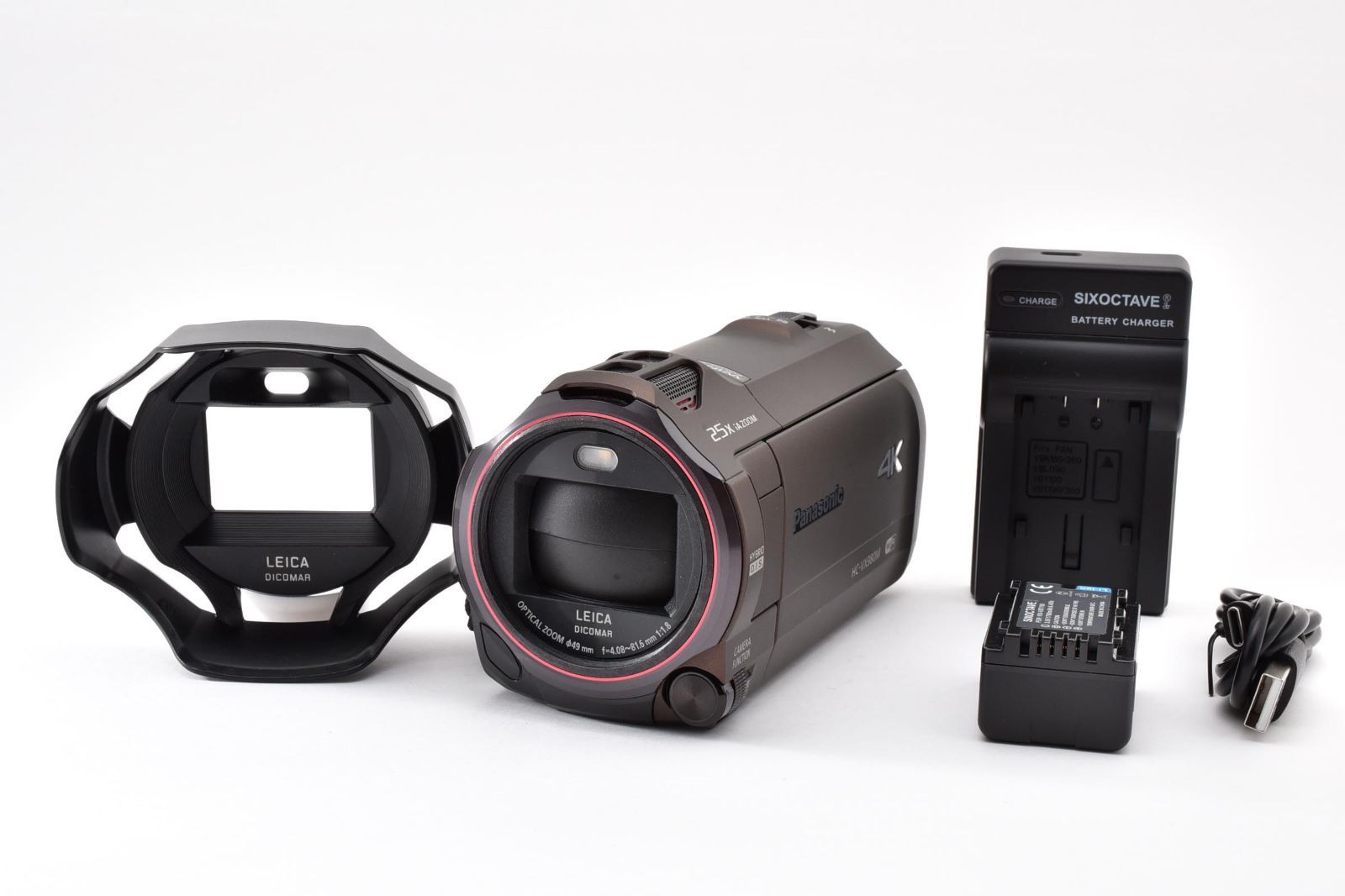 ★極上品★ パナソニック Panasonic HC-VX980M ブラウン 充電器付き ARYM6531 #265