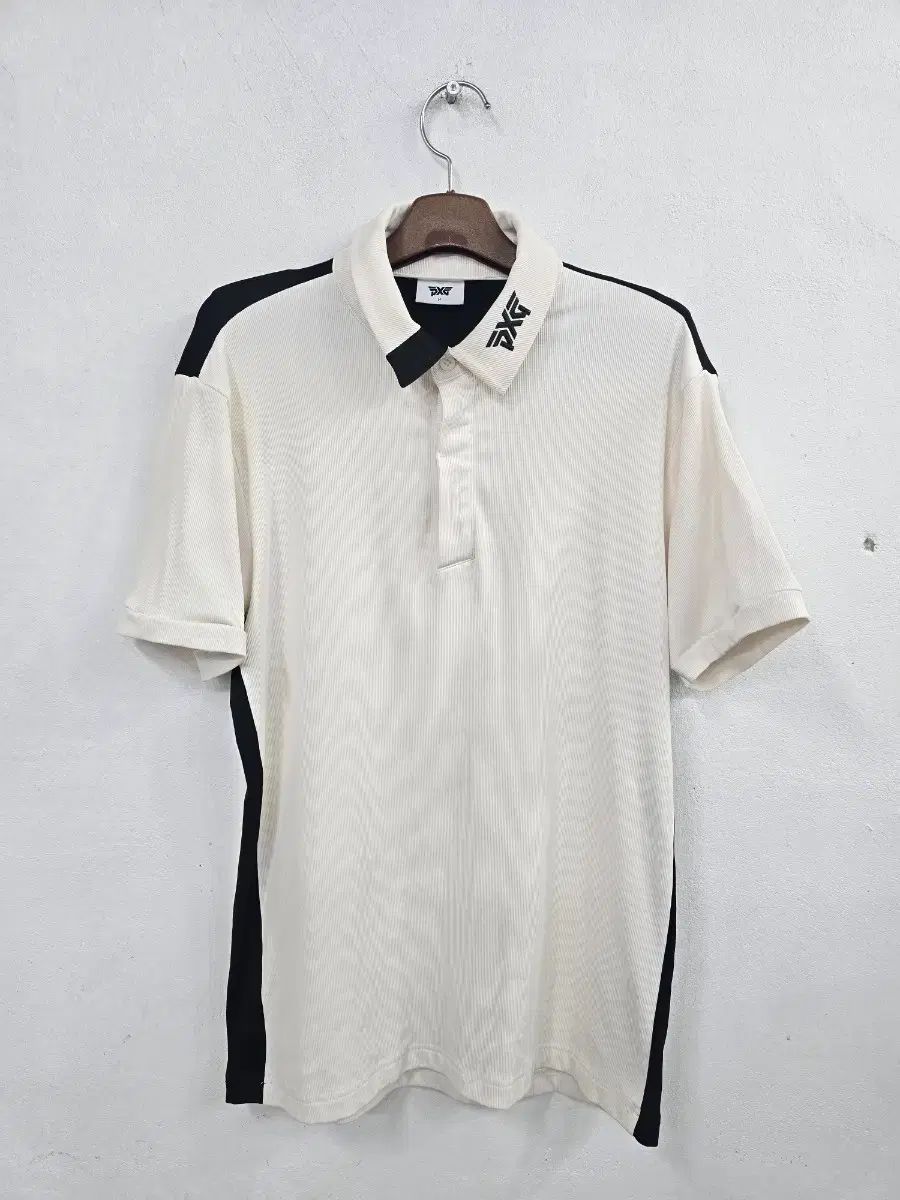 PXG ゴルフウェア 半袖 カラーTシャツ シャツ アイボリー