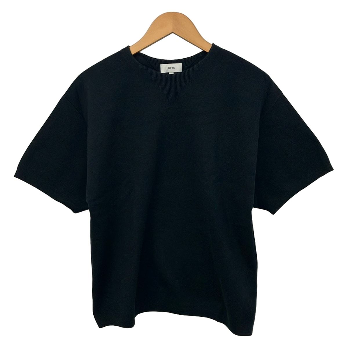 HYKE(ハイク) 半袖セーター サイズ2 M メンズ美品 - ダークネイビー クルーネック 7,600円