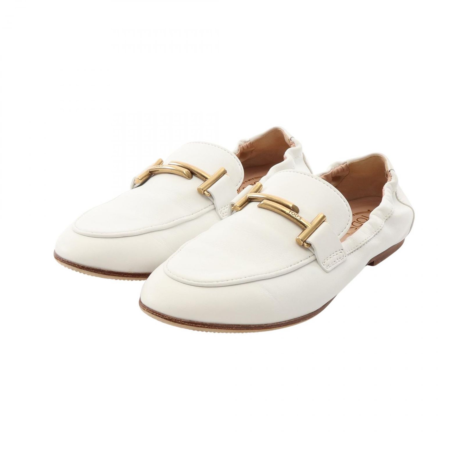 TOD'S トッズ ダブルT フラット ローファー